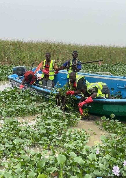 NIWA Clears Lagos Waterways of Hyacinths to Ease Yuletide Traffic